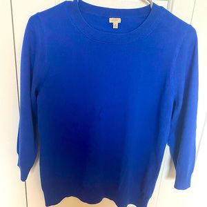 Royal blue Jcrew Tippi sweater